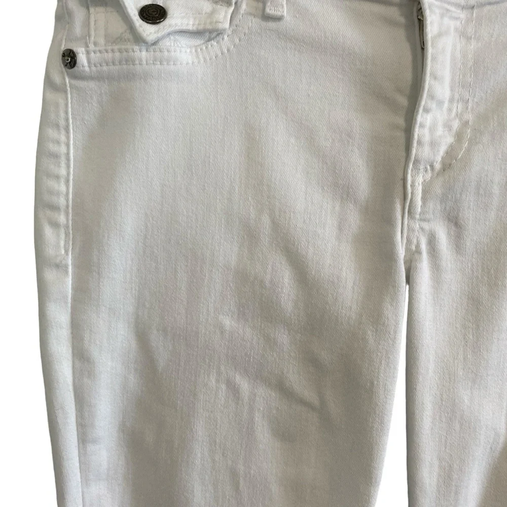 True Religion Cora White Mid Rise Straight - Size 27 - Picture 8 of 15